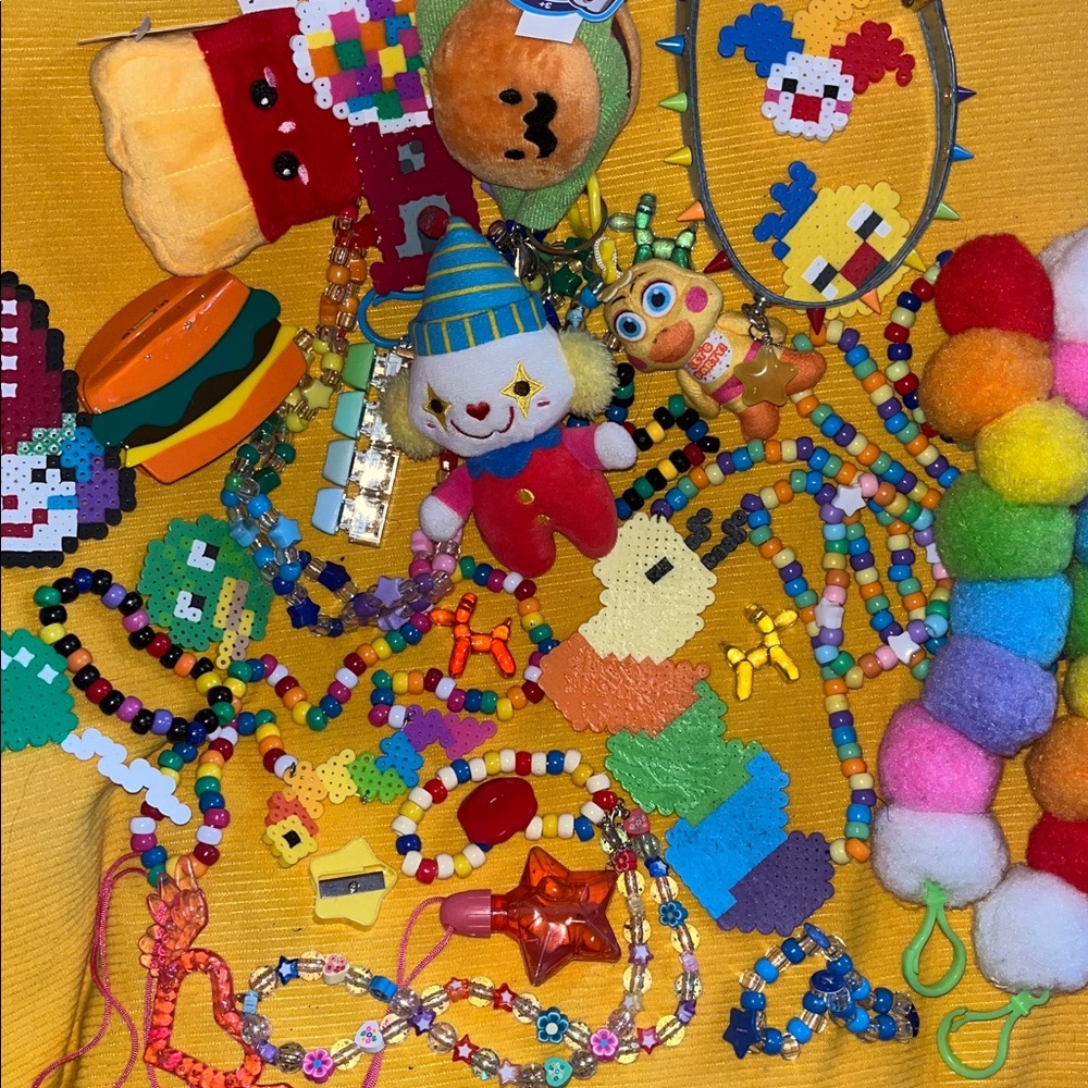 FULL JEWELRY SET - Clowncore Custom Accessories Set - Handmade & Collectables